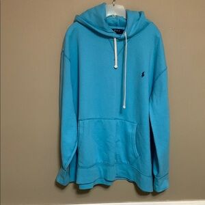 Polo Ralph Lauren Men's  Fleece Pullover LS Hoodie Light Blue 3XB Outdoors